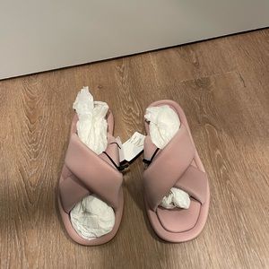 Zara Quilted Slides
